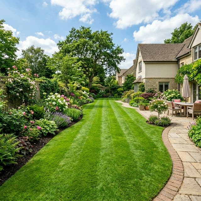 Healthy green lawn