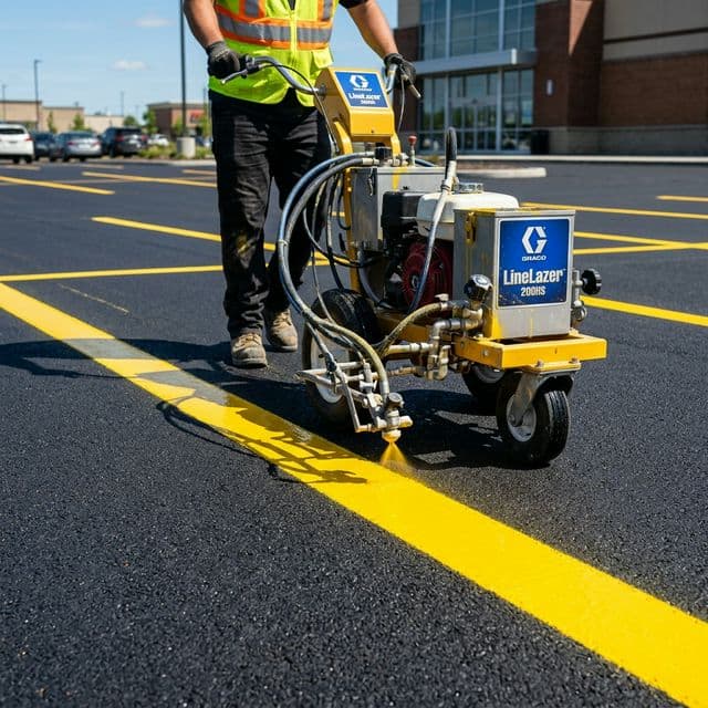 Saskatoon Industrial Line Painting and Stall Marking