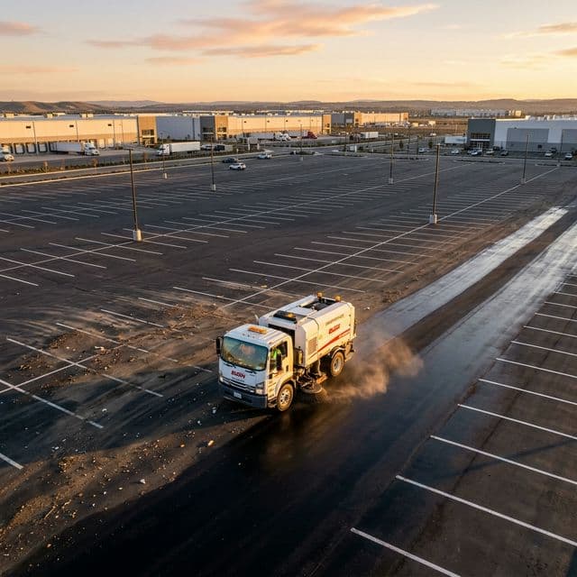 Saskatoon Commercial Parking Lot Sweeping Services