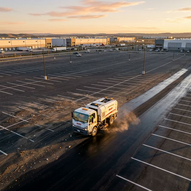 Commercial Parking Lot Sweeping